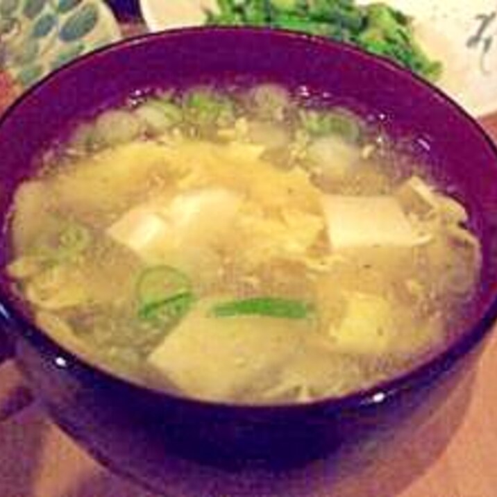 何気に本格！？でも早い！☆豆腐と卵の中華スープ